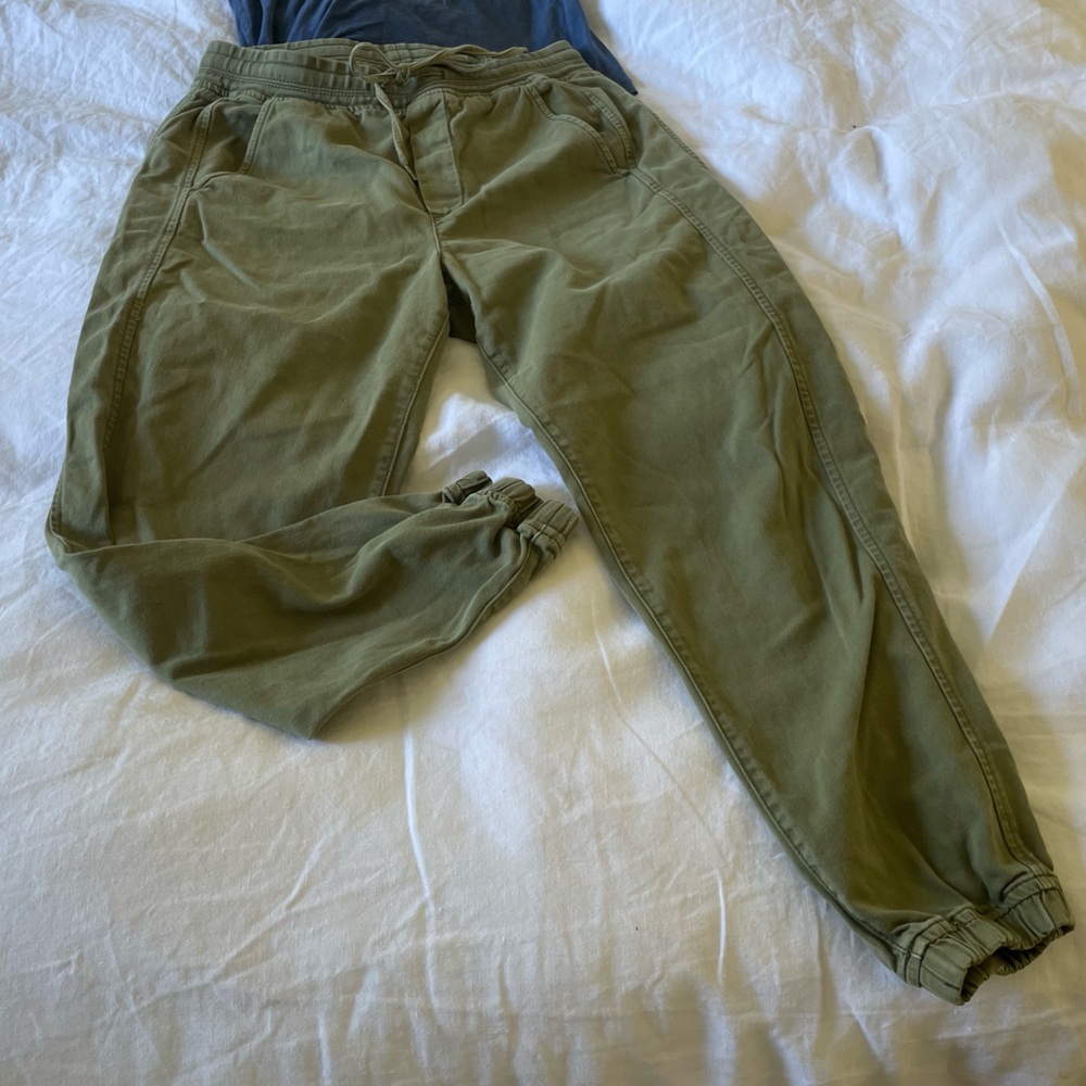 Gap twill joggers.